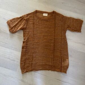 Simon Miller Mesh Alpaca Linen knit shirt